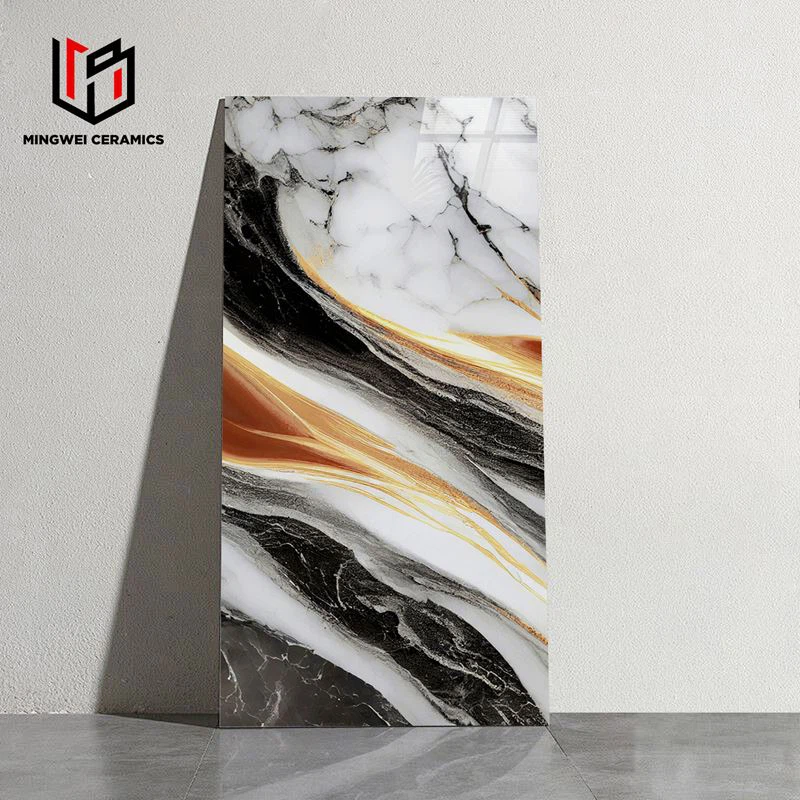 रंगीन चमकता हुआ पॉलिश सोने की टाइलें