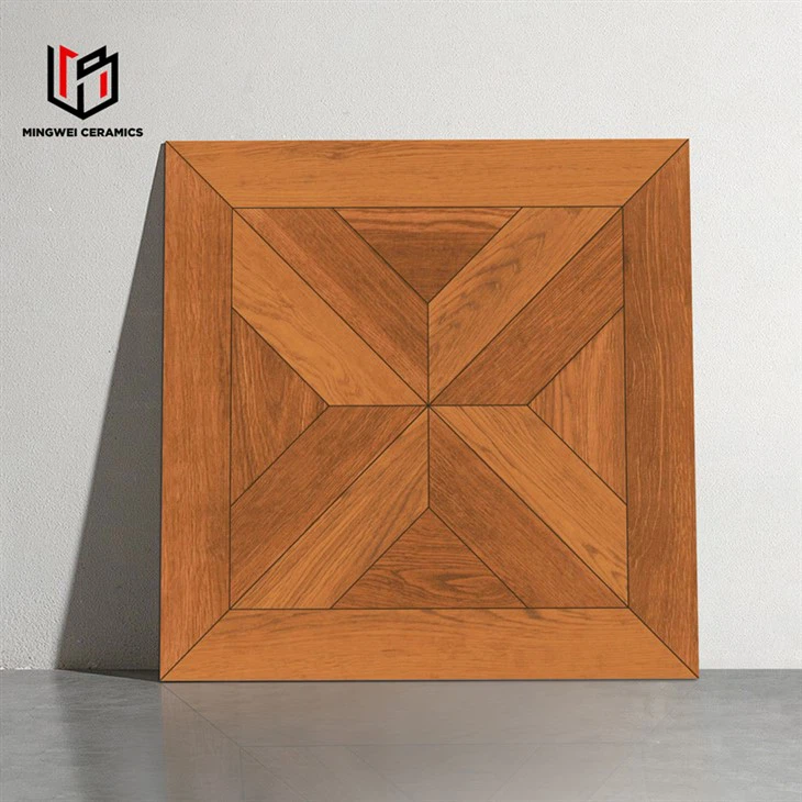 लकड़ी की शैली मैट खत्म चीनी मिट्टी के बरतन टाइलें